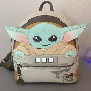 Loungefly Star Wars Baby Yoda Grogu The Mandalorian Backpack